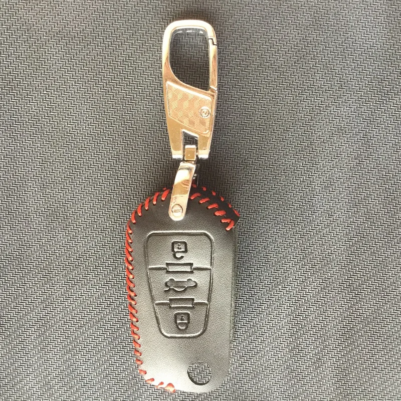 Чехол для автомобильного ключа из натуральной кожи с 3 кнопками защитный чехол MG