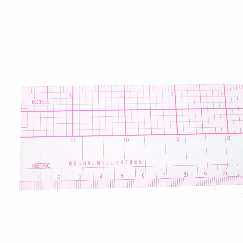 Калибровочная шкала длиной 60 см метрическая и дюймовая линейка со встроенной