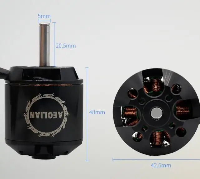 Бесщеточный двигатель Aeolian C4250 800kv для модели самолета RC