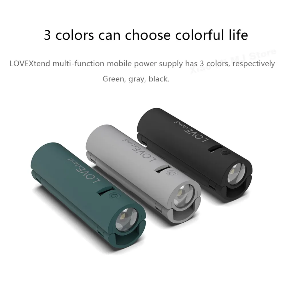 Xiaomi Youle Life LOVExtend многофункциональная ручка для мобильного телефона компактный фонарик портативная ручка фонарика для аварийного питания