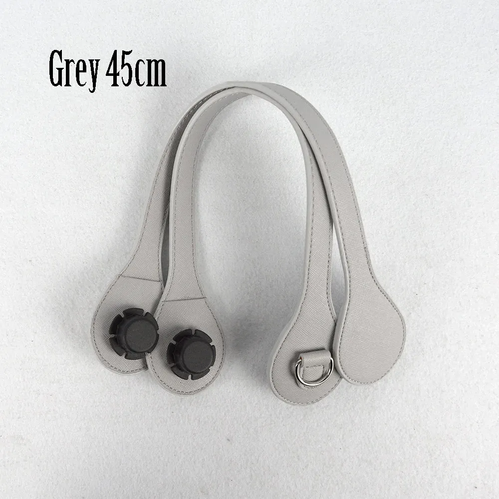 grey 45 Tanqu плоская короткая длинная ручка с краями D пряжка из искусственной кожи ручки для Obag ручки для EVA O Bag плоская ручка - Цвет: grey 45