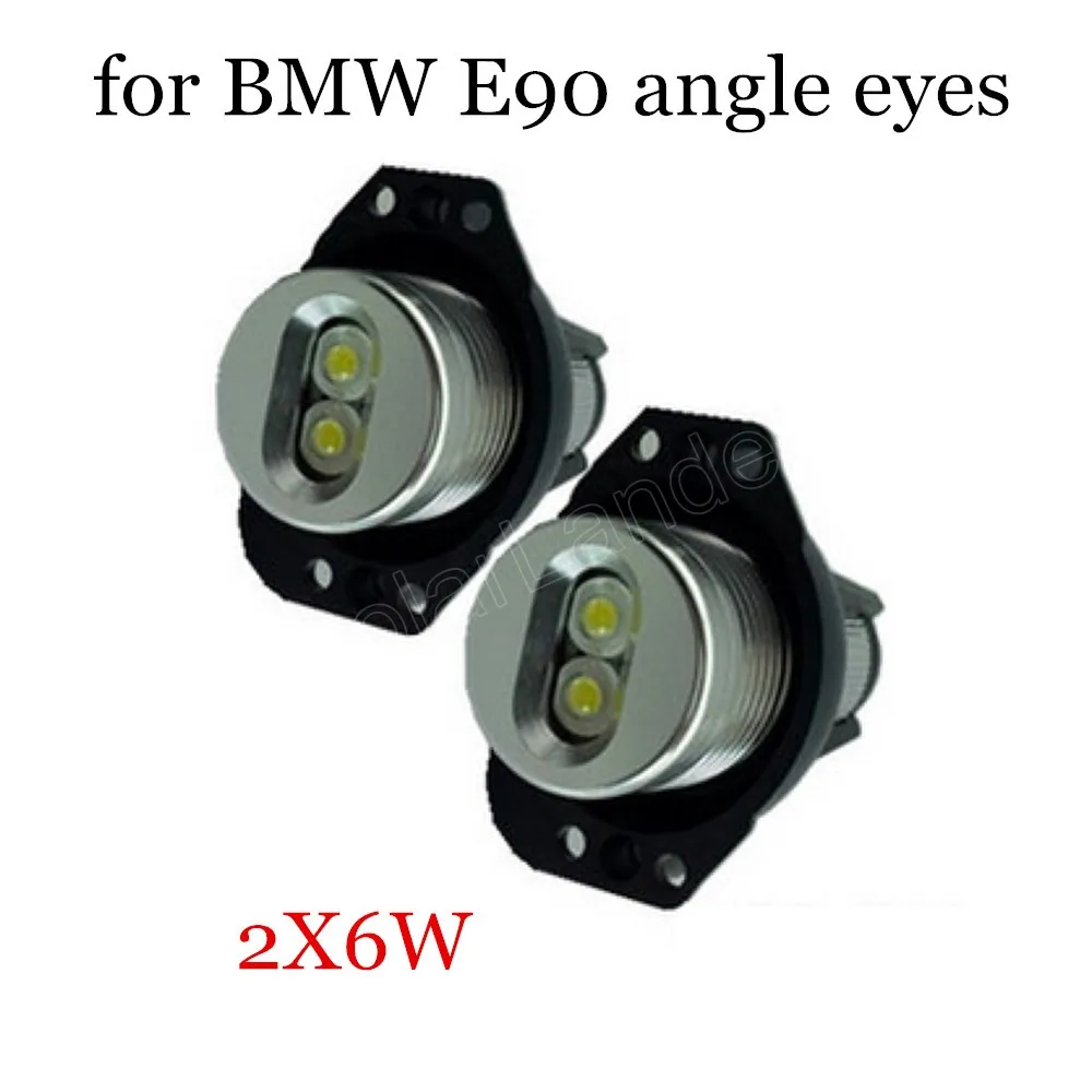 

6WX2 светодиодный фары ангельские глазки, белые автомобильные фары для BMW E90 E91, 2 шт., горячая Распродажа