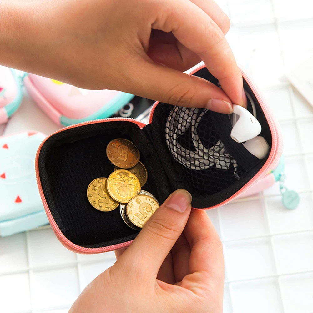 Мультяшная сумка для хранения наушников чехол переноски Жесткий Чехол