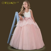 childrens clothing girl lace floral eleghant wedding dress kids dresses for girls teenage mesh ball gown party tutu teen dress