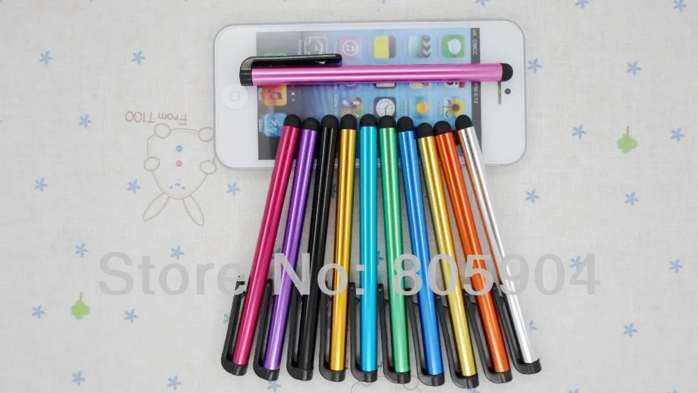 Универсальный емкостный стилус для планшетных ПК 20 шт./лот 10 видов цветов|capacitive