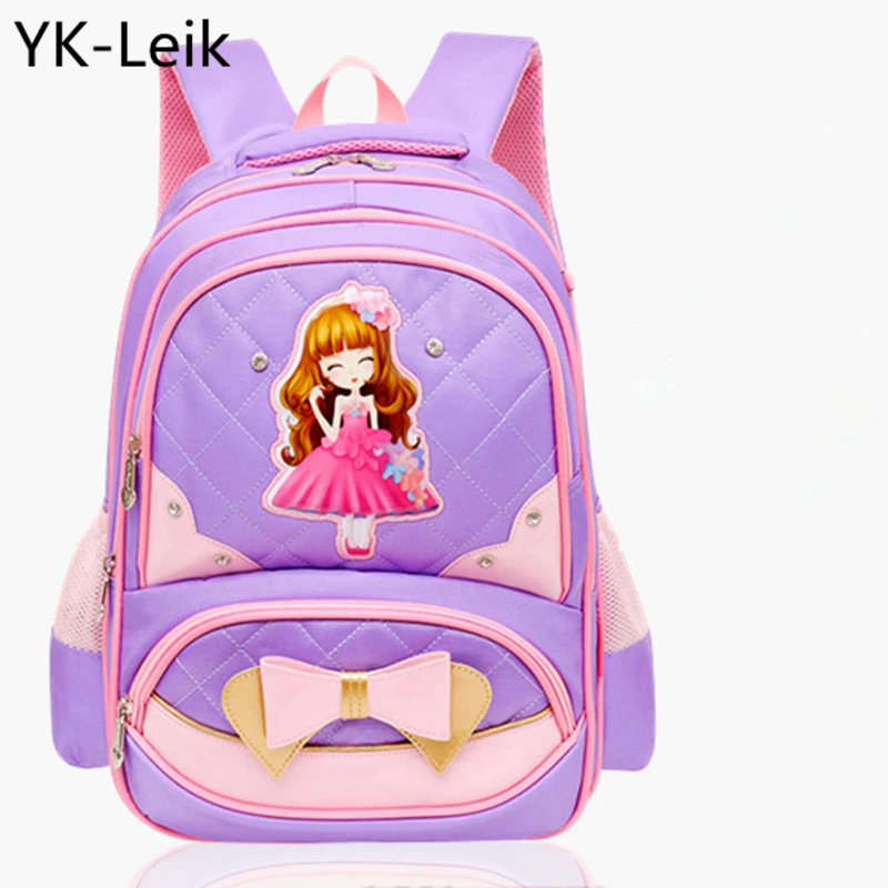 2018 New Yk-leik Korean Printing Children School Bags For Girls Suitable Grades 1-6. Child Orthopedic Breathable Backpacks |