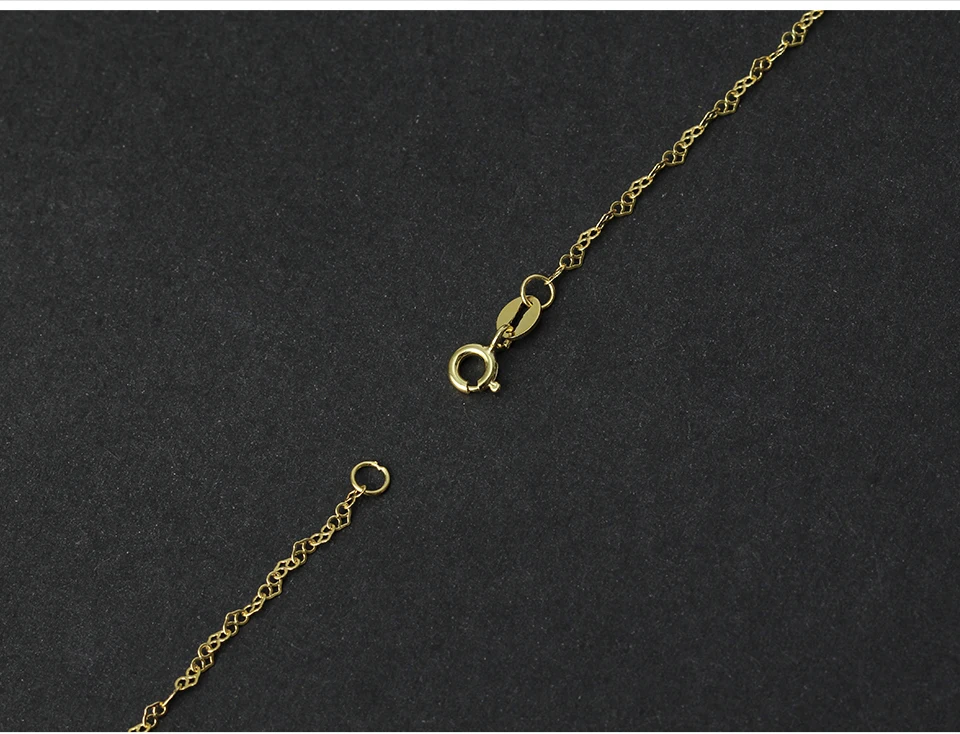 Lotus весело Настоящее серебро 925 проба цепочка, ювелирное изделие из драгоценных камней высококачественный романтический дизайн сердечко любовь Цепочки и ожерелья Цепь для Для женщин колье