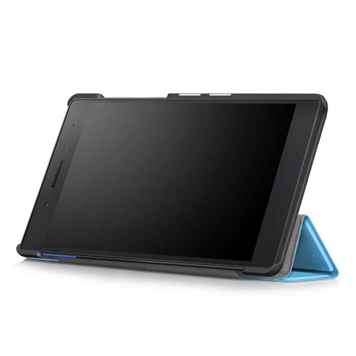 Чехол-книжка из искусственной кожи чехол для lenovo Tab4 Tab 4 7 Essential 7304X TB-7304I TB-7304X 7-ми дюймовых планшетов(Tab7 Эфирное)+ 2 шт. Экран пленка
