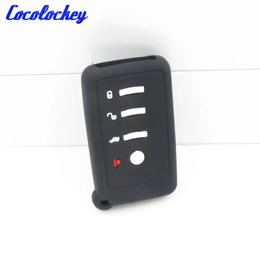 Чехол для автомобильного ключа Cocolockey силиконовый с 4 кнопками 2 шт./лот - купить по