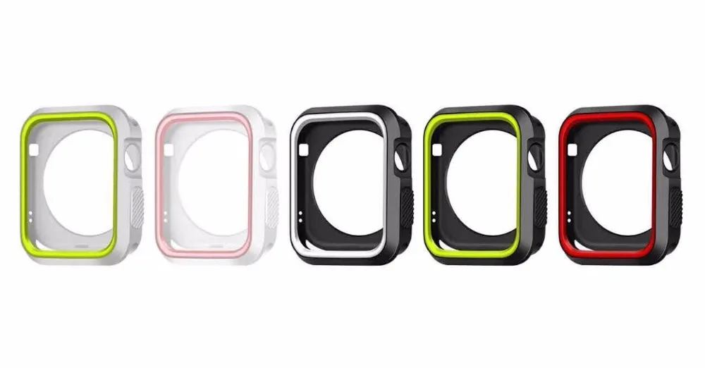 Силиконовый чехол+ спортивный ремешок для наручных часов iWatch, ремешок для наручных часов Apple Watch Series 4 3 2/140 мм/44 мм, 38 мм, 42 мм, версия Напульсники