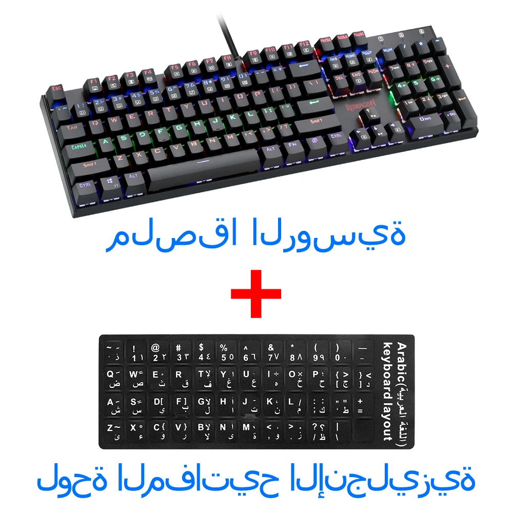 K565Rainbow SA Redragon K565 Радужная USB Механическая игровая клавиатура алюминиевый синий переключатель эргономичная светодиодная подсветка 104 клавиш Проводная компьютерная игра - Цвет: K565Rainbow SA