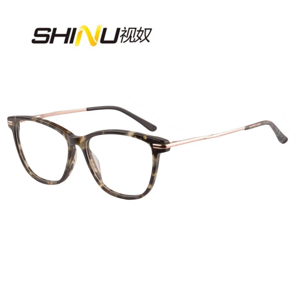 Бренд SHINU, прогрессивные Мультифокальные очки для чтения, для мужчин и женщин, анти-синий светильник, ацетатная оптическая оправа, очки по рецепту RD641