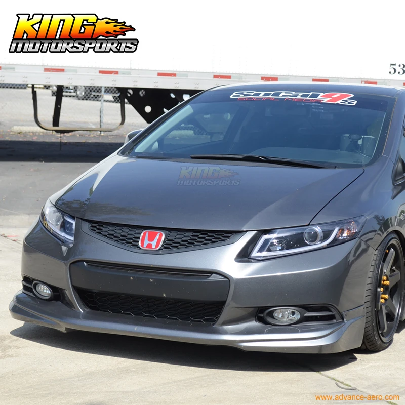 Подходит для 2012 2013 9Th Gen Honda Civic Coupe 2Dr Usdm Modulo Style неокрашенные черные передние
