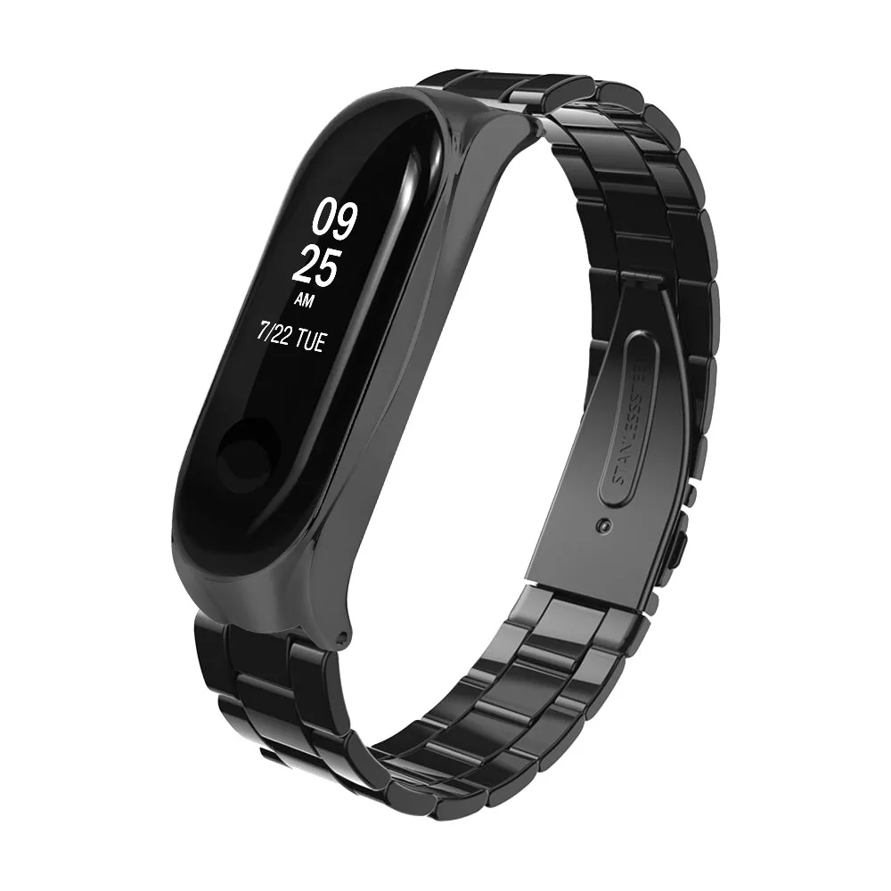 Браслет из нержавеющей стали для Xiaomi Mi Band 3|Смарт-аксессуары| |