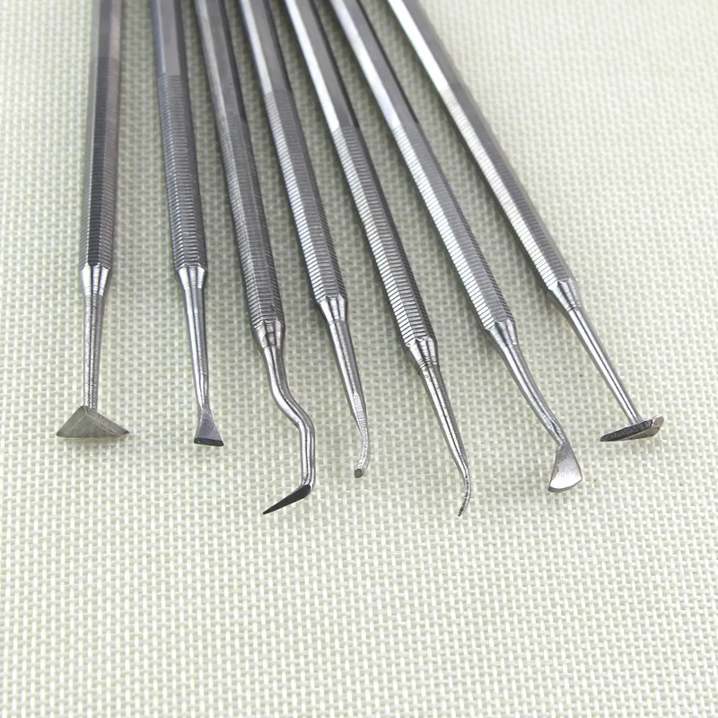 7 шт./компл. Угловые палочки глиняные инструменты ручной работы из нержавеющей