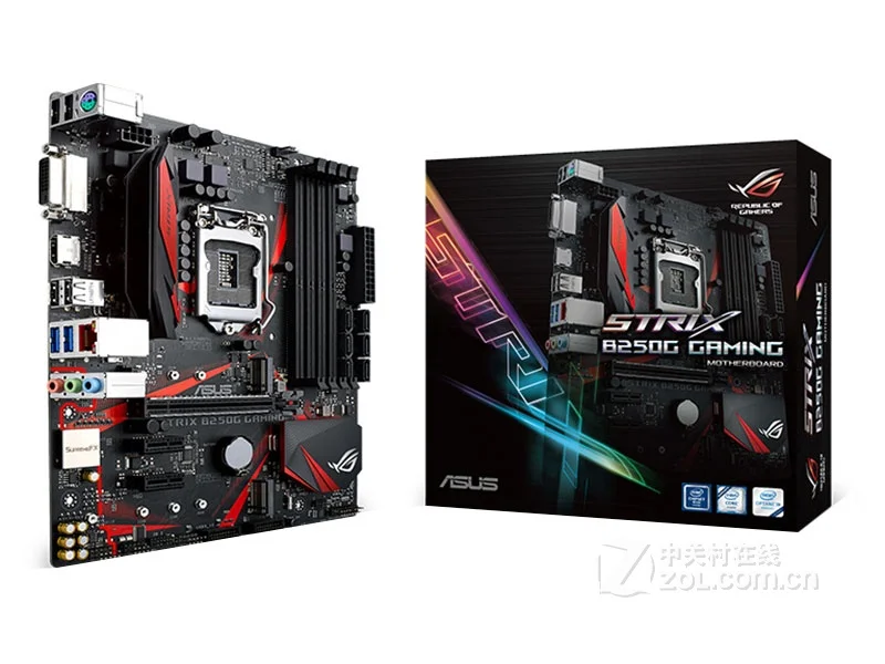 New Asus ROG STRIX B250G GAMING DDR4 LGA 1151 B250 Desktop Motherboard 64GB USB2.0 USB3.0 DVI HDMI motherboard free shipping