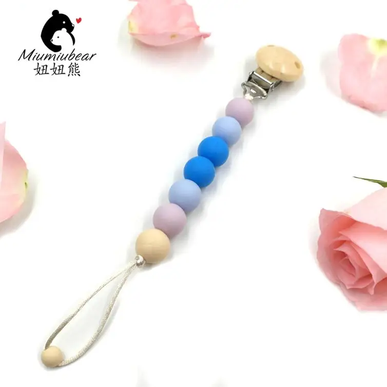 Силиконовые Прорезыватели для зубов Детские пустышки на клипсе с цепочкой