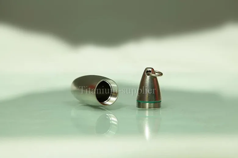 Titanium Waterproof Storage Survival Capsule Seal box Canister Skidproof Surface survival kit multi-functional free shipping | Спорт и