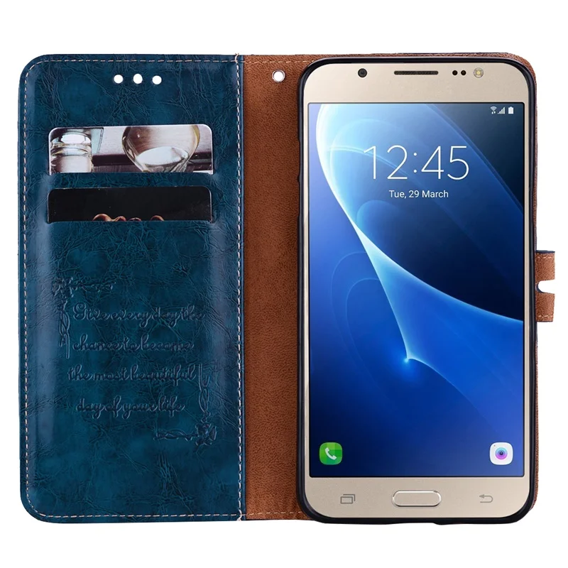 Чехол кошелек для Samsung Galaxy J5 2017 J530 чехлы из искусственной кожи с откидной крышкой