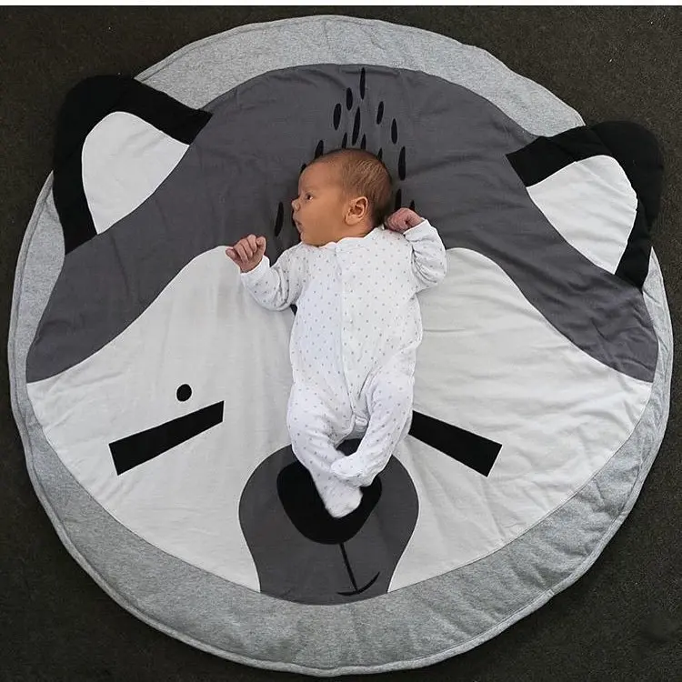 95CM Baby Play Mat Cotton Rugs Christmas Deer Blankets Carpet Props Soft Cartoon Crawling Game Toy Climb Room Cushion | Игрушки и хобби