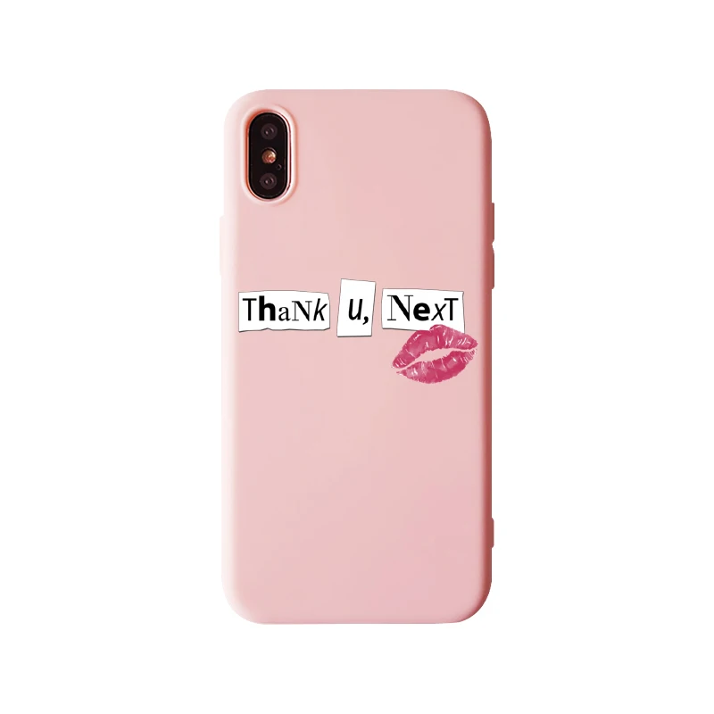 TPU Спасибо, Next Ariana Grande мягкий карамельный чехол для телефона для iPhone 11Pro 11 X XR XS Max 8 7 6s Plus 7plus 8plus - Цвет: TPU