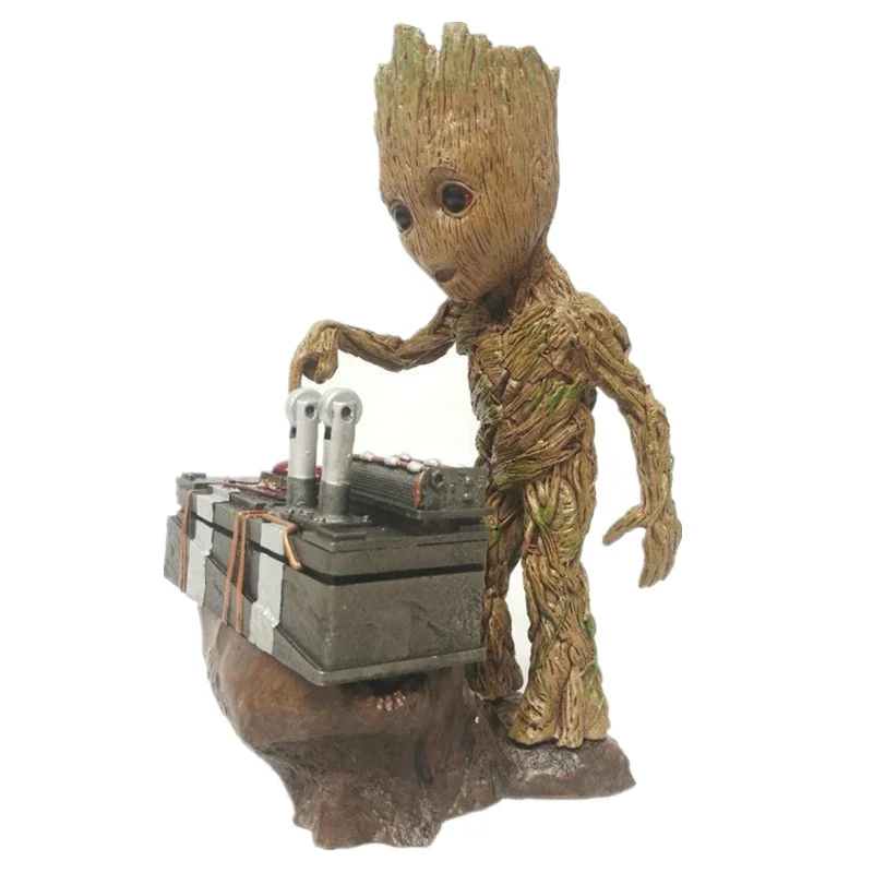 Creative Resin Groot Action Figures DJ Tree Man Statues Collectible Model Toy Home Decoration Gifts Drop Shipping |