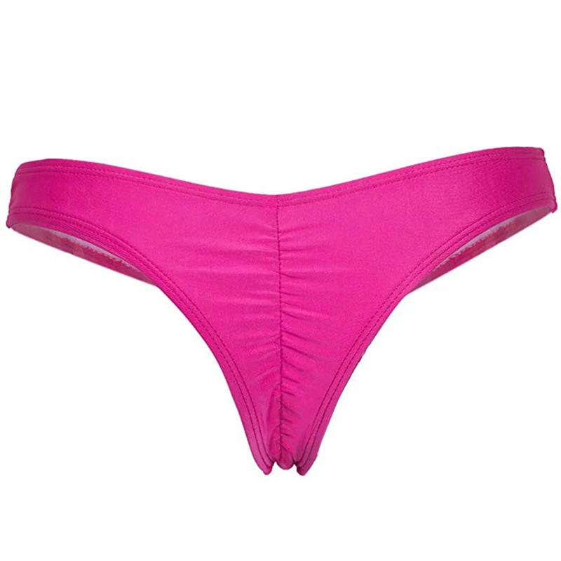 rose red Loozykit, женские шорты, купальник, складные одноцветные трусики, цельные, низкая талия, для отдыха, пляжные шорты, быстросохнущие, Женская Базовая нижняя часть - Цвет: rose red