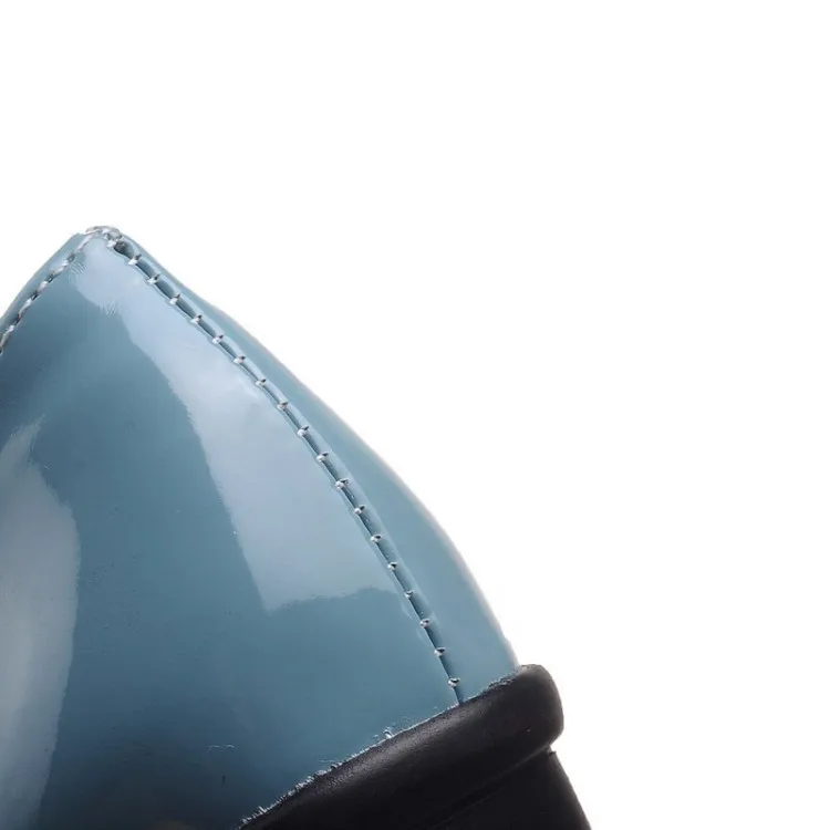 Туфли PXELENA женские на платформе в стиле панк лакированная кожа туфли лодочки