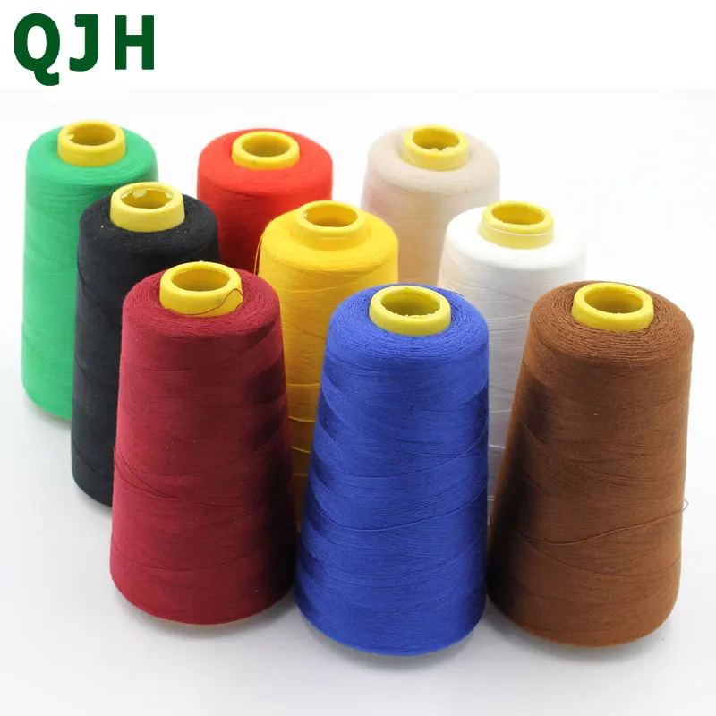 QJH оптовая продажа 5 рулонов/фотолампы 3000 ярдов/рулон/цвет 40/2 швейная нить из