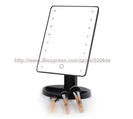 Профессиональное зеркало для макияжа с умным сенсорным датчиком 16 светодиодов