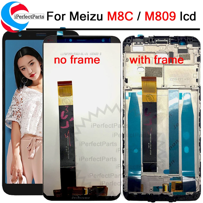 ЖК дисплей 5 45 дюйма для Meizu M8C сенсорный экран с рамкой и дигитайзером в сборе