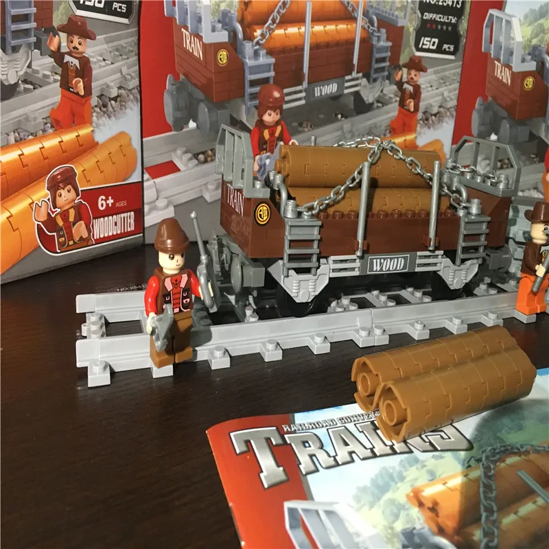 Модель строительных комплектов совместима с городским поездом 150 шт 3D блоки