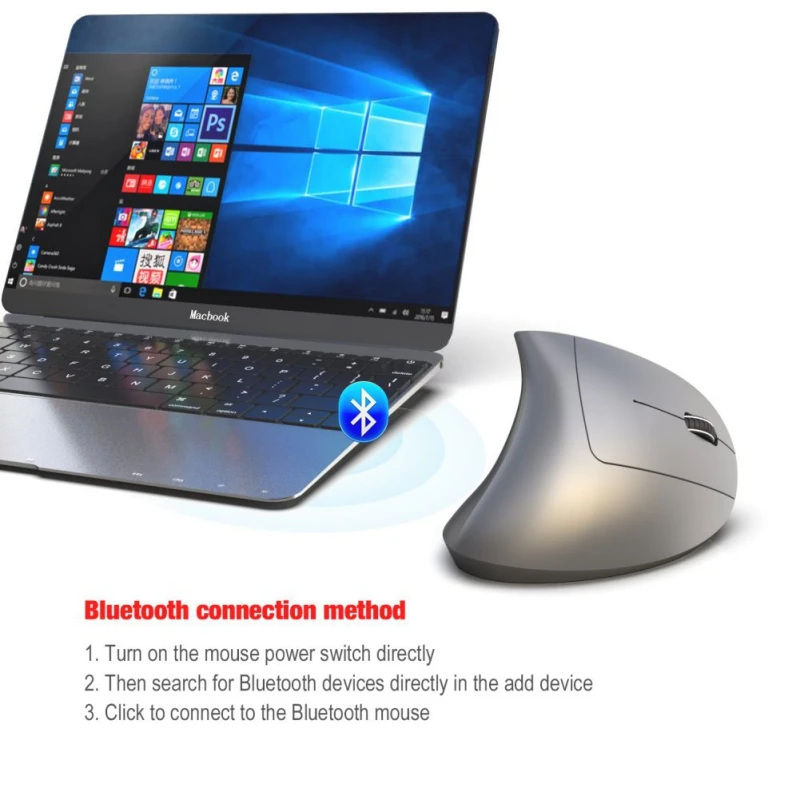WEIXINBUY T29 Bluetooth 3 0 Беспроводной Мышь эргономичный дизайн оптическая лазерная