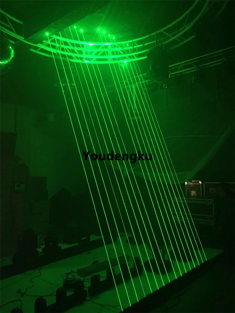 

10 pieces Laser Professional Stage Show Equipment eight eyes green laser light Laser rain light