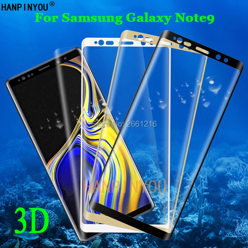 

For Samsung Galaxy Note9 Note 9 N9600 6.4" 3D Full Coverage Curved Tempered Glass 9H Premium Screen Protector Film