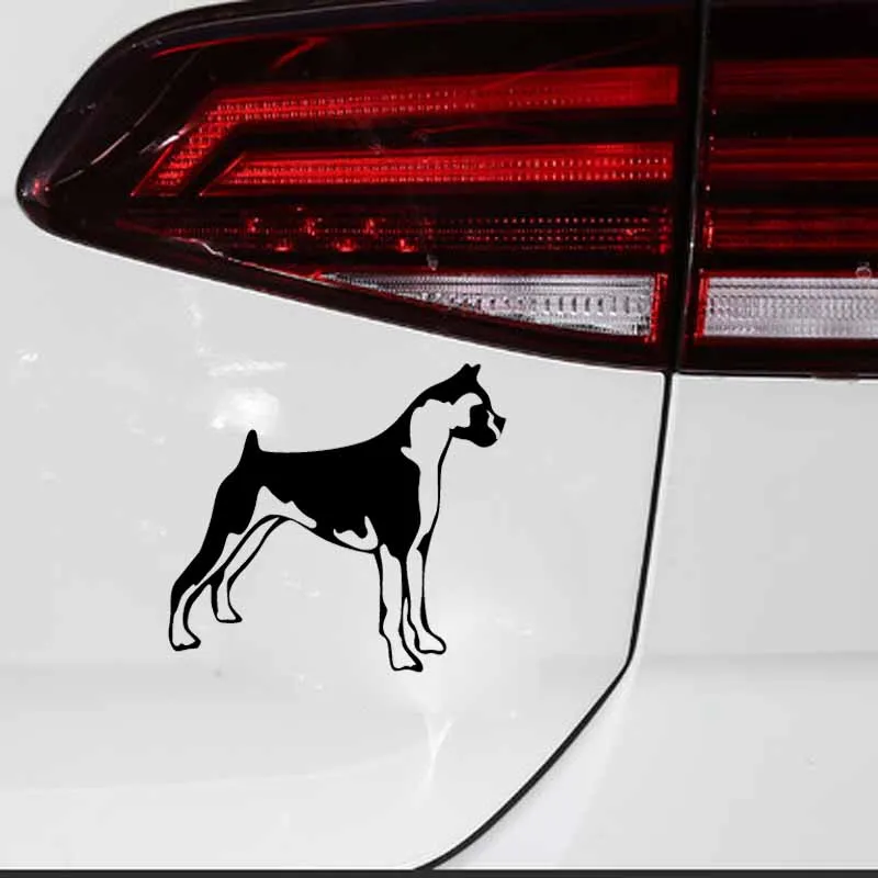 YJZT 13CM*11.9CM Waterproof Vinyl Shepherd Dog Car Sticker Black/Silver C2-3134 | Автомобили и мотоциклы