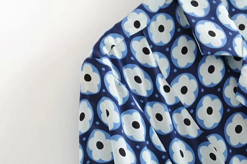 Женское платье с коротким рукавом и цветочным принтом | Женская одежда