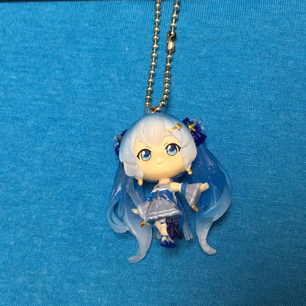 Новое поступление Hatsune Miku японский аниме Рисунок ПВХ брелок-подвеска для мобильного телефона ремень кулон