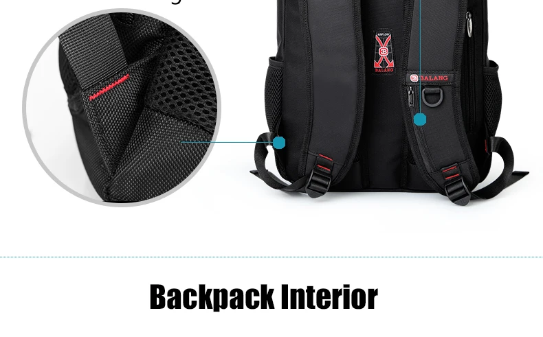 Balang мужские рюкзаки Анти-Вор Mochila для ноутбука 15,6 дюймов Большой Вместительный черный рюкзак для женщин мужские школьные сумки рюкзак