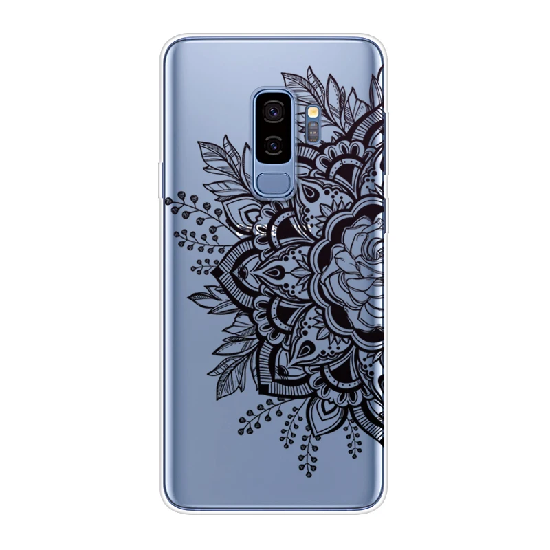 Чехол для Samsung Galaxy S9 Plus прозрачный силиконовый чехол с рисунком S9Plus + |