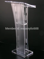 free shipping beautiful easy cheap detachable acrylic podium pulpit lectern podium