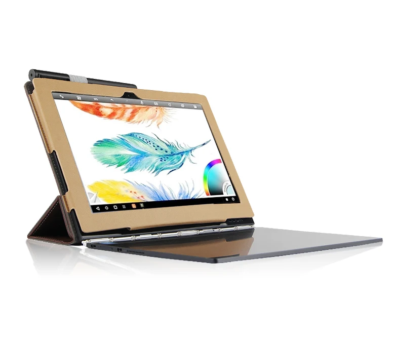 Ультратонкий 3 складной Чехол книжка из искусственной кожи для Lenovo Yoga Book 2016 YB X90F