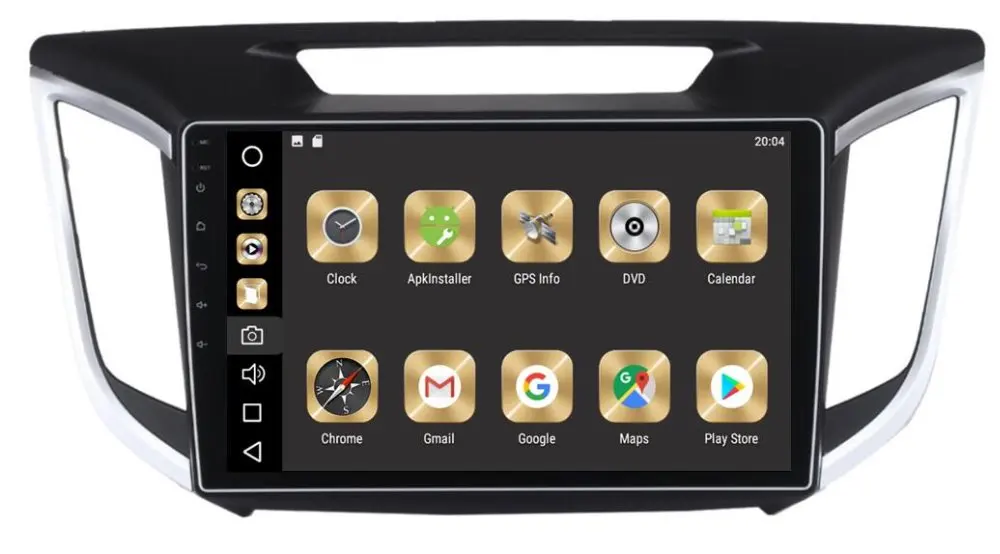 Автомобильный Dvd-плеер Carplay (BT) 4 Гб ОЗУ 8 ядер 64 ГБ 10 2 дюймов Android автомобильный с Gps