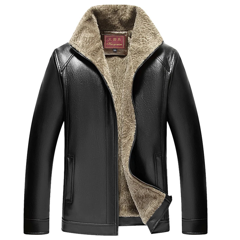 2018 осенне зимняя меховая куртка из искусственной кожи мужская пальто оптовая