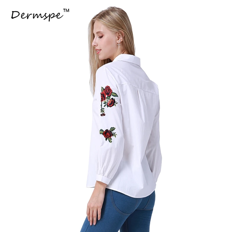 Blusas Плюс Размеры рубашка Для женщин топы Blusa блузки Вышивка 2018 5XL плюс женская