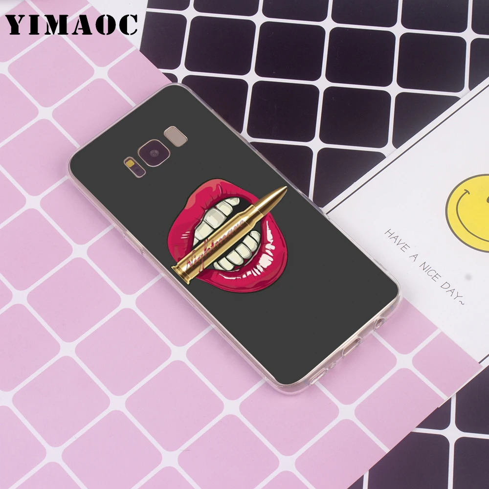 YIMAOC Губы Татуировки Идеи для samsung Galaxy A10 A20 A30 A40 A50 A70 A2 J4 J6 J7 J8 Core Duo Примечание 10 Plus