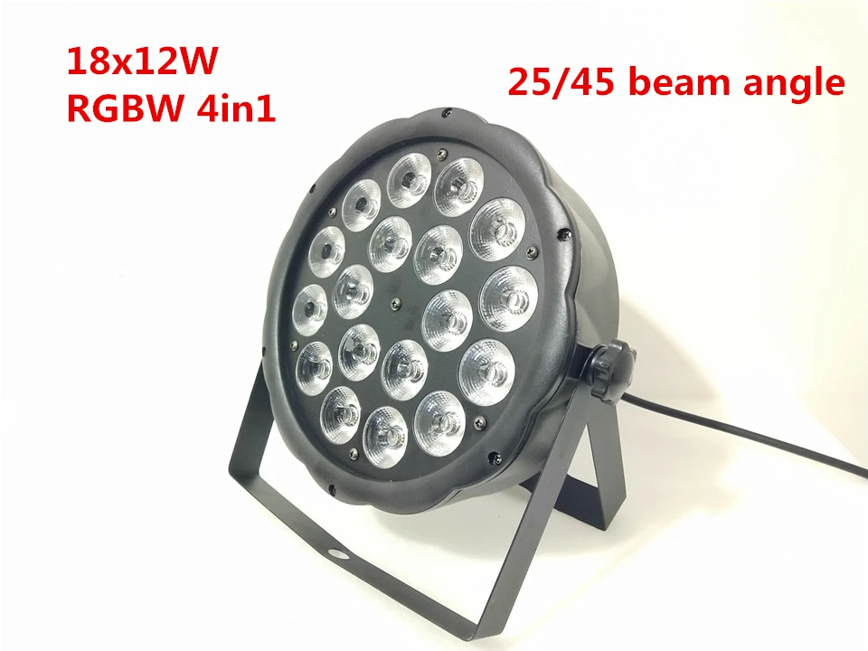 4 шт./лот Новый 18X12W RGBW в 1 16 бит Дискотека DJ Освещение DMX512 4/8CH dj dmx ktv led par | Лампы и