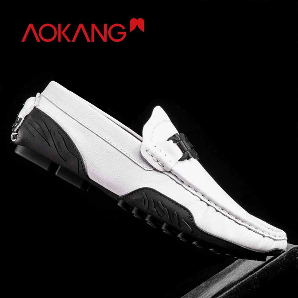 AOKANG/2019 весенние лоферы мужская повседневная обувь легкая Молодежная из