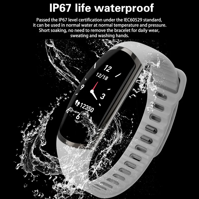 Смарт-браслет R16 Android IOS пульсометр монитор сна кровяное давление фитнес-трекер