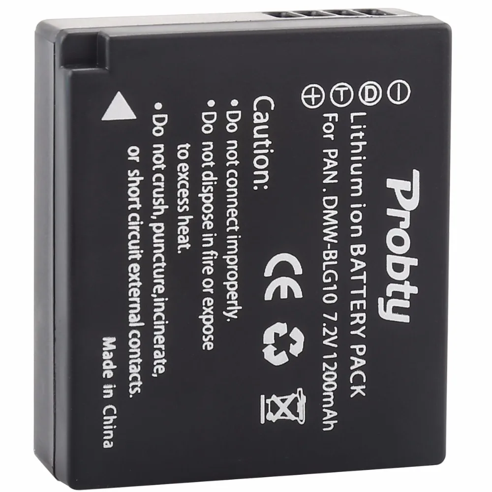 Probty DMW BLG10 ДМВ Батарея для цифрового фотоаппарата Panasonic Lumix DC ZS70 DMC GX80 GX85 ZS60 ZS100 GF6 GX7K